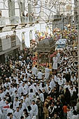 Festa di Sant Agata   procession of Devoti with the golden statue of the saint 